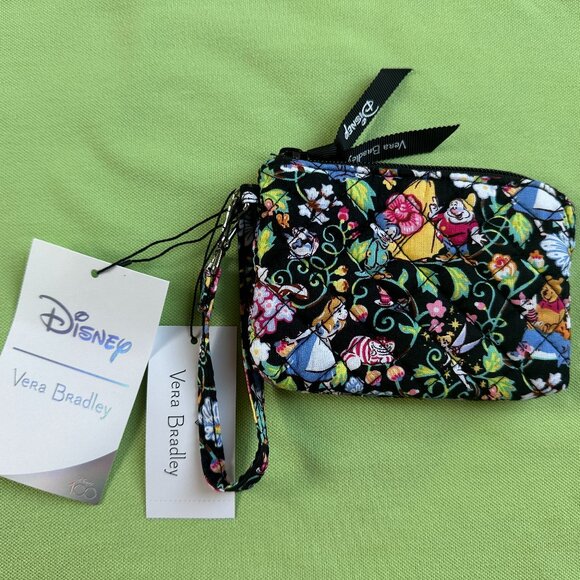 VERA BRADLEY DISNEY CLIP & ZIP MINI POUCH WRISTLET :NWT DISNEY CLASSICS SWIRL - Picture 2 of 12